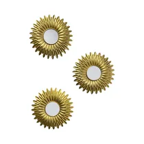 Juego de Espejos Concepts 531-72450 25 X 25 X 2 CM Dorado 3 Piezas
