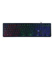 Teclado Mtek ABNT USB KB-7269LR-PT Retro-Iluminado Colorido