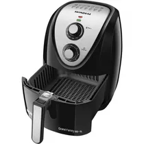 Fritadeira Elétrica Mondial Air Fryer Grand Family Inox AFN-50-Bi com 1900W/5L/220V - Preto/Prata