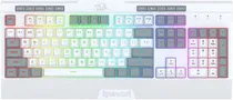 Teclado com Fio Gaming Redragon Shiva Lite K525WG-RGB Branco (Inglês)