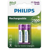 Philips R6B2RTU25/97 AA 2500MAH X2 Bateria Recarregavel