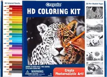 Lápis de Cor Crayola HD Coloring Kit 04-2936 (30 Unidades)