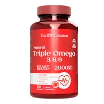 Earth's Creation Triple Omega 3,6,9 1000MG 200 Cápsulas