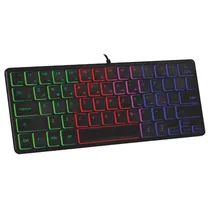Teclado Sate AK-872 Multimedia Mini USB 64KEYS Español