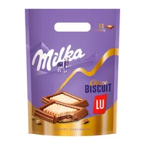 Chocolate Milka Lu com Biscoito Pacote 10X35G