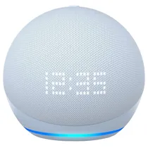 Caixa de Som Amazon Echo Dot 5 Geracao / Alexa / Relogio / Bluetooth - Azul