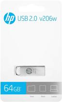 Pen Drive 64GB HP V206W HPFD206W-64 Metal