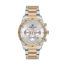 Relógio Analógico Masculino Daniel Klein Exclusive DK.1.12600-3 - Prata/Dourado
