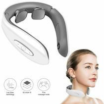 Massageador Eletrico Muscular Portatil Smart Neck Massager RC-9342 (200201) - Branco/Cinza