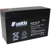 Bateria Weida 12V 9AH Litio Ferro Fosfato 41FPR27/81-2 para Alarmes, Incendio, Seguranca Eletronica, Cerca Eletrica, No-Break, Brinquedos, Motocicletas Eletricas, Luz de Emergencia