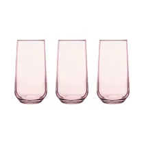 Set de Vasos Pasabahce Allegra 420015 470ML Rosa 3 Piezas