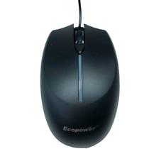 Mouse Ecopower EP-K006 com Cabo - Preto