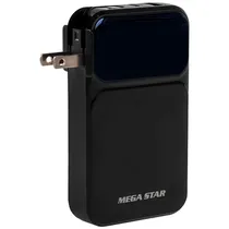 Carregador Portátil Megastar CH07 10.000 Mah 2 Saídas Lightning/USB-C/USB - Preto