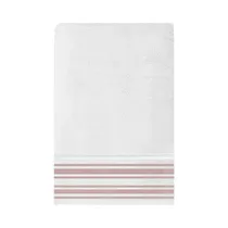 Toalla de Baño Soho Retreat Stripes Collection TO2600RETSSRO 70 X 140 CM Blanco - Rosa
