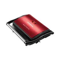 Grill Eléctrico Mondial Master Press Inox PG-01-RC 1000W 220V Rojo - Negro
