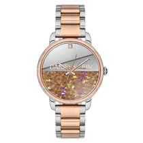 Relógio Analógico Feminino Daniel Klein DK.1.12711-3 Premium Ladies / Pulseira de Aço Inoxidável - Prata/Rose Gold