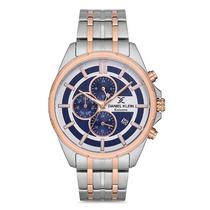 Relogio Analogico Masculino Daniel Klein DK.1.12706-2 Exclusive Gents / Pulseira de Aco Inoxidavel - Prata/Rose Gold