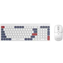 Teclado + Mouse Havit KB830WB Sem Fio - Branco (Espanhol/Português)