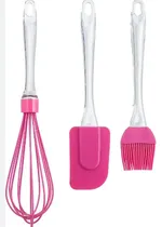 HC Set Utensilios Set de Espatula Batidor Y Pincel Pastelero 3PC