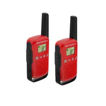 Rádio Walkie Talkie Motorola T-110 25KM - Vermelho/Preto