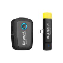 Sistema de Microfone Sem Fio Ultra Compacto Saramonic BLINK500 B5 USB-C/Lapela (1TX+1RX) - Negro