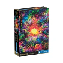 Rompecabezas Clementoni Color Boom Collection Psychedelic Jungle Sunrise 35530 500 Piezas