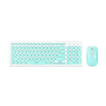 Kit Teclado Multimidia e Mouse Sem Fio Quanta QTKTM25 - Turquesa