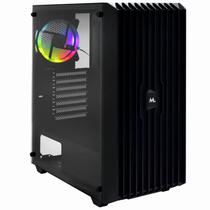 Gabinete Mtek MK2606 Gamer Mid Tower Preto Vidro 1 Cooler