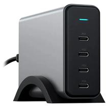 Satechi Cargador ST-UC165GM USB-C 4-Port 165W PD Gan Metal 1 X 60W, 1 X 45W Y 2 X 30W Space Grey