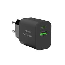 Carregador de Parede Foxbox Energy Flux PD20W USB-A | USB-C - Black