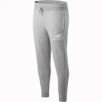 Calça New Balance Masculina Essentials Stacked Logo L - Cinza MP03558AG