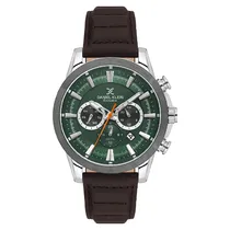Relogio Analógico Masculino Daniel Klein DK.1.14006-4 Exclusive Gent / Pulseira de Couro - Marrom/Preto/Verde
