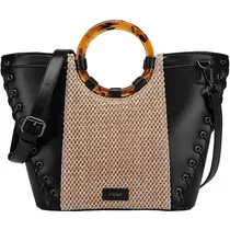 Fiore Bolson Raffia Cecilia P8008 Black Black