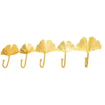 Gancho de Parede Decorativo Folha de Ginkgo