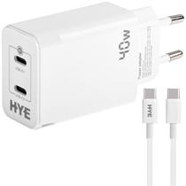 Carregador Hye HYEC121C 2X USB-C c/Cabo USB-C 40W