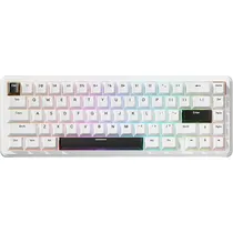 Teclado Gamer Mecânico Attack Shark X65 He 65% RGB 8K USB-C Switch Magnético - Branco (Inglês)