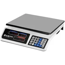 Balança Digital Comercial Mox MO-KS402 40 KG Bivolt - Branco/Prata