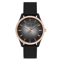 Relogio Analógico Masculino Daniel Klein DK.1.12767-1 DKLN Gents / Pulseira de Silicone - Preto