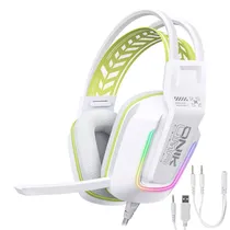 Headset Gamer Onikuma X13 RGB / com Fio - Branco