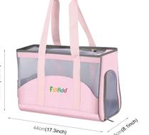 Funadd Mochila p/Mascota FA-1001F- Rosa/Negro