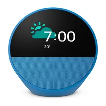Amazon Echo Spot Smart Alarm Clock Alexa 2024 Blue 4282 CX.Feia