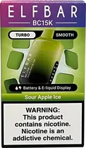 Vape Descartável Elf Bar BC15K Sour Apple Ice - 15000 Puff
