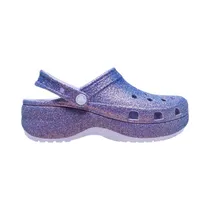 Crocs C2110245BR Classic Platform Iridescent Glitter Clog Femenino