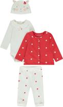 Conjunto para Bebe Orchestra HB0150-RGM Feminino (4 Pecas)