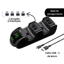 Carregador para Controle PS5 Oivo IV-P5207B / Estação de Carga para Controle PS5 / 5V - 1A- Preto