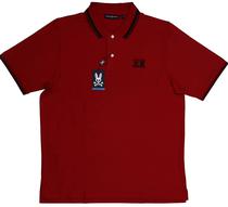 Outlet Camiseta Polo Psycho Bunny B6K925 Y1PC Masculina - Vermelho