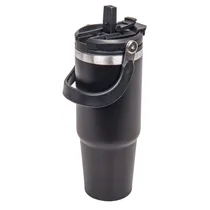 Copo Térmico com Alça Dobrável 750ML - Preto