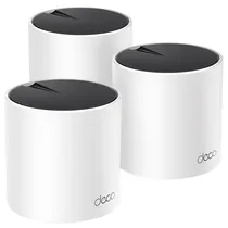 Roteador TP-Link Deco X55 Whole Home Mesh AX3000 Dual Band / 2.4GHZ / 5GHZ / Wi-Fi 6 - Branco (Kit com 3)