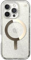 Capa para iPhone 16 Pro Speck Presidio Lux 150765-9221 Clear/Gold Glitter