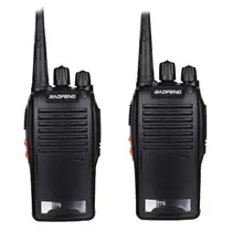 Kit Rádio Comunicador Baofeng BF-777S com 2 Rádios / 16 Canais / 400-470MHZ - Preto